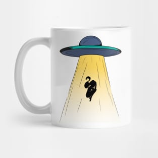 UFO Person Silhouette Mug